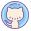 desenho do logo do github